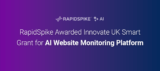 RapidSpike Awarded Innovate UK Smart Grant for AI Website Monitoring Platform